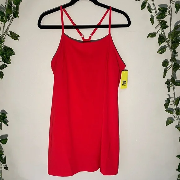 All in Motion Women's Red Flex Strappy Athletic Dress Size Medium - Picture 2 of 9